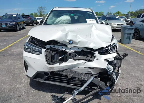 2022 BMW X3 Sdrive30I z USA, uszkodzony, nr VIN 5UX43DP03N9L39942